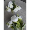 Mini kytička 101a 32cm biela