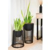 Kvetináč Standy vysoký 53cm+veľký vklad 29,5cm čierny