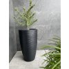 Kvetináče GOBI SLIM 40 čierny