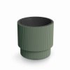 Kvetináč MILLY DBMIN300 zelený 29,8 cm s vkladom – moderný plastový kvetináč