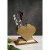 Ikebana SRDCE STOJATÉ 16x21cm zlaté