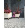Kvetináč GRACIA SQUARE BETON EFFECT DGQL240E 24cm krém