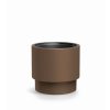 Moderný hnedý kvetináč HEOS DBHEN300 priemer 29,8 cm