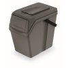 Odpadkový kôš SORTIBOX II šedý kámeň, objem 25L