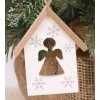 Závesný Domček s anjelikom 662A biely