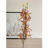 Umelá orchidea 03945 oranžovo ružová 108cm
