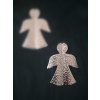 Kovový závesný anjelik 197565-3 10cm strieborný