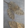 Zlatá dekoratívna vetvička Monstera 68 cm – 3 listy