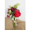 Umelá kytička s červenou ružou 259C 25 cm