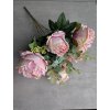 Umelá kytica pivónie ružová 113C 48 cm
