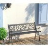 Kovová záhradná lavička 2927 125 x 53 x 77 cm