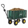 Dvojúčelový záhradný vozík XL – zelený, 200 l, 300kg
