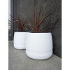 Mrazuvzdorný plastový kvetináč KOMA 350 mm – biely