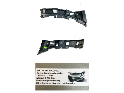 62138 760807394a vw touareg vodiaci profil zadného nárazníka pravý