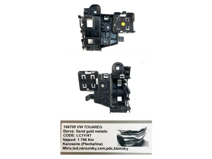 62153 760807483a vw touareg vodiaci profil zadného nárazníka vľavo