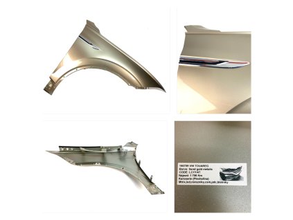 62123 760821106 760821470a vw touareg pravý blatník