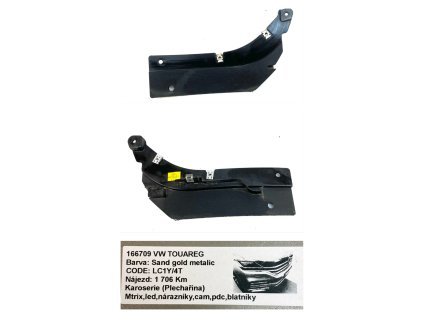 62162 760853732a vw touareg spojler kolesa pravý