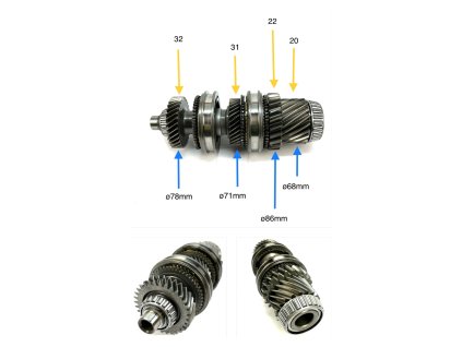69826 hnací hriadeľ diferenciálu 02e dq250 dsg 1 4 tsi