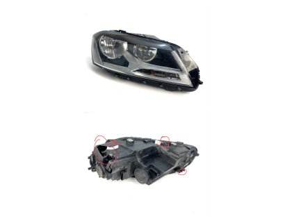 60125 3ab941006 dvojité halogénové svetlomety vw passat b7