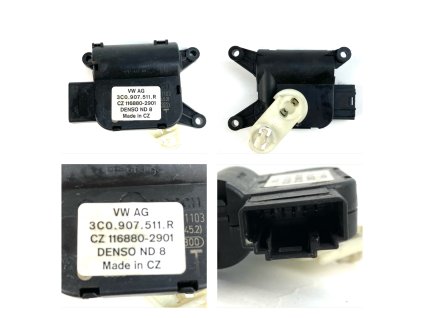 60500 3c0907511r v159 nastavovací servomotor pre klapku regulácie teploty