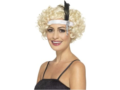 Čelenka charlestone (Barva Bílá)