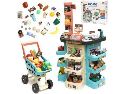 12747 detsky supermarket s vozikem a prislusenstvim 1