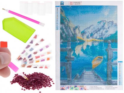 diamantove malovanie 5d jazero 1