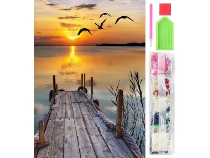 16446 diamantove malovani 5d zapad slunce molo 1