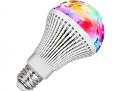 led disko ziarovka e27 3w rgb 1