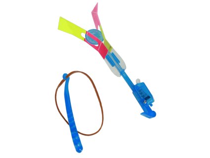 Létající vrtulník s LED osvětlením (Barva Modrá)