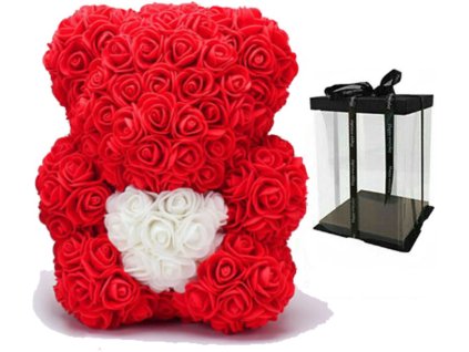 14112 medved z ruzi cervenych 25cm 2