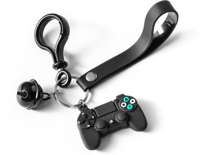 Přívěsek na klíče - joystick playstation (Barva Černá)