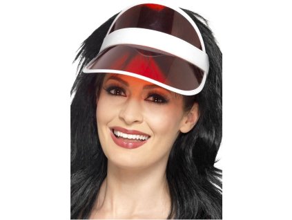 Retro kšilt poker (Barva Červená)