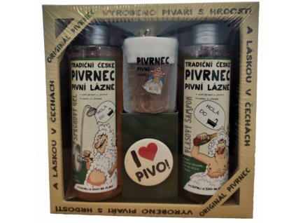 14377 sada pivrnec gel 250ml sampon 250ml mydlo 70g a button 1