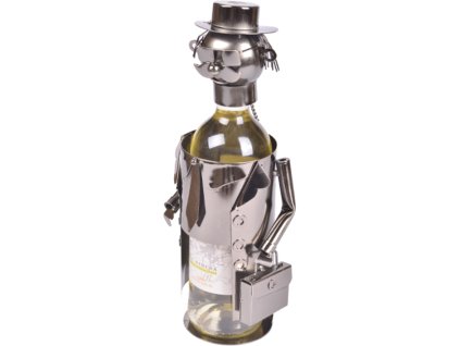 10877 stojan na vino muz s kufrikem 1