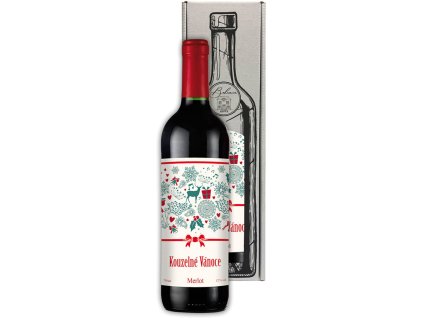 Vánoční víno Merlot 0,75 l (Vína Kouzelné Vánoce)
