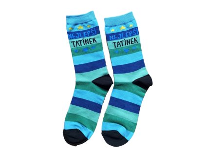 Veselé ponožky - Nejlepší tatínek (Velikost 39-42)