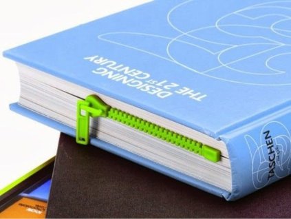 Zip záložka do knihy (Barva Modrá)