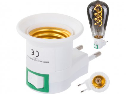 17004 3 adapter na zarovku se zavitem e27 230v 4