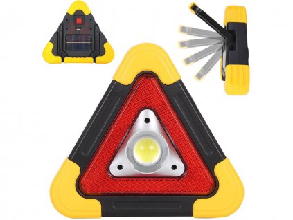 Výstražný trojuholník - svietilna, USB, 6609