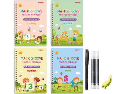17047 5 pracovni sesity na uceni psani a kresleni magic draw 6