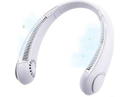 Přenosný mini ventilátor na krk (Barva Bílá)