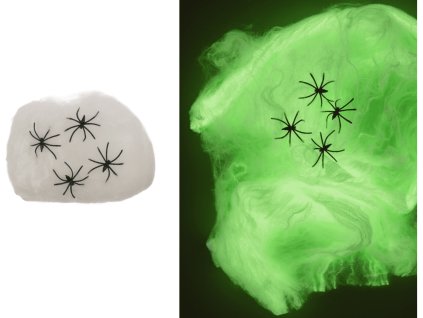 17447 dekoracni svitici pavucina s pavouky 1