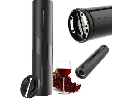 18204 automaticky elektricky otvirak na vino aa cerny 1