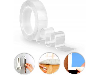 18444 oboustranna nano lepici paska 30 mm x 3 m transparentni 7