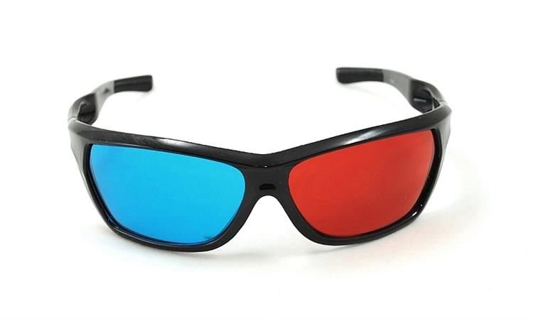 3D okuliare farebné
