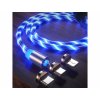 magneticky usb nabijaci kabel 3v1 led 1