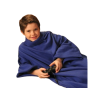 Detská deka SNUGGIE s fleecovými rukávmi (Farba Čierna)
