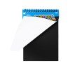 Stierací dúhový zápisník so stylusom (Farba Čierna)