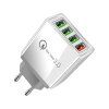 Nabíjačka s rýchlonabíjaním 4x USB 3.0 Quick Charge (Farba Biela)